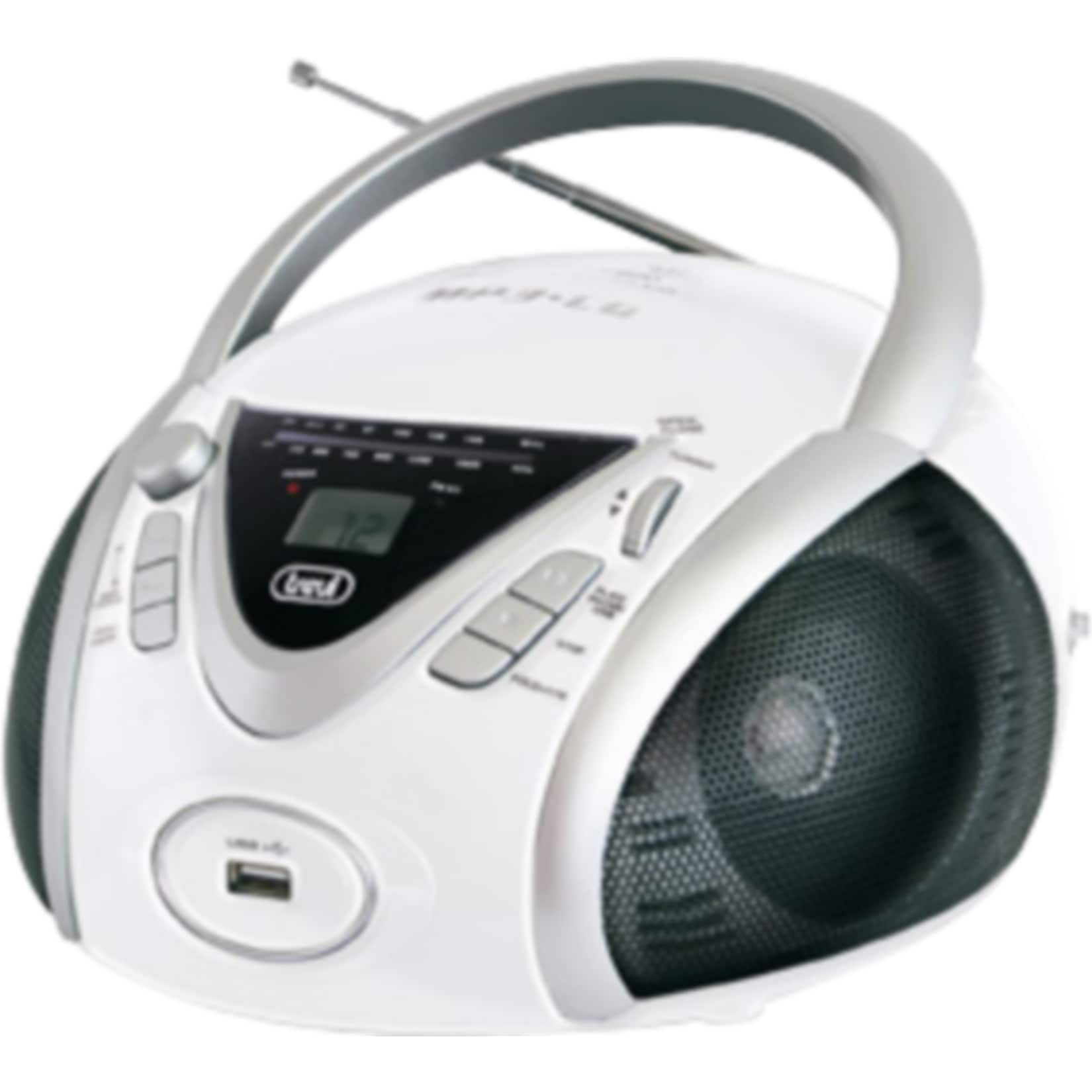 Trevi CMP 542 Boombox mit CD, MP3, FM-Radio - wei&szlig; 