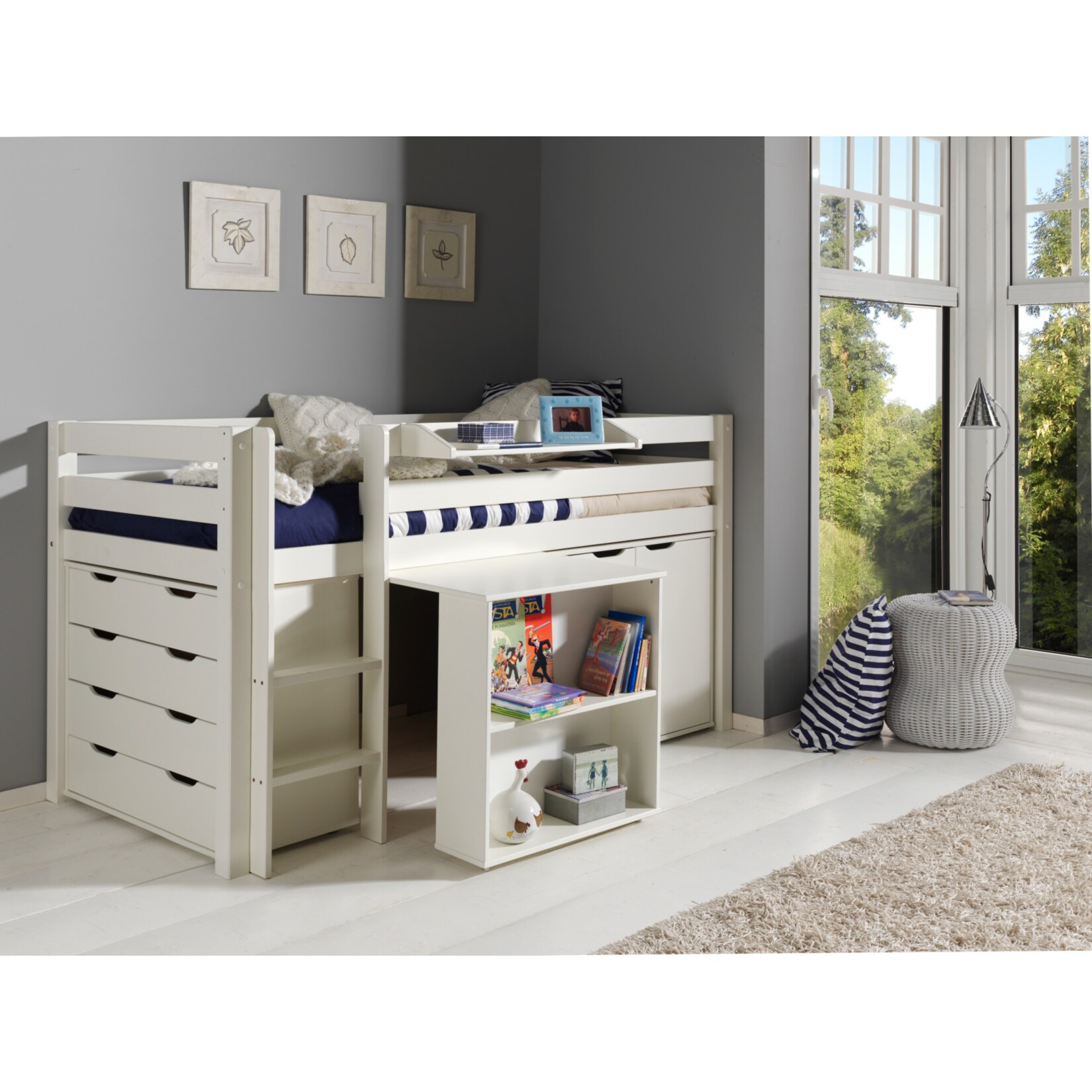 Vipack Furniture Spielbett Pino 1, wei&szlig; 