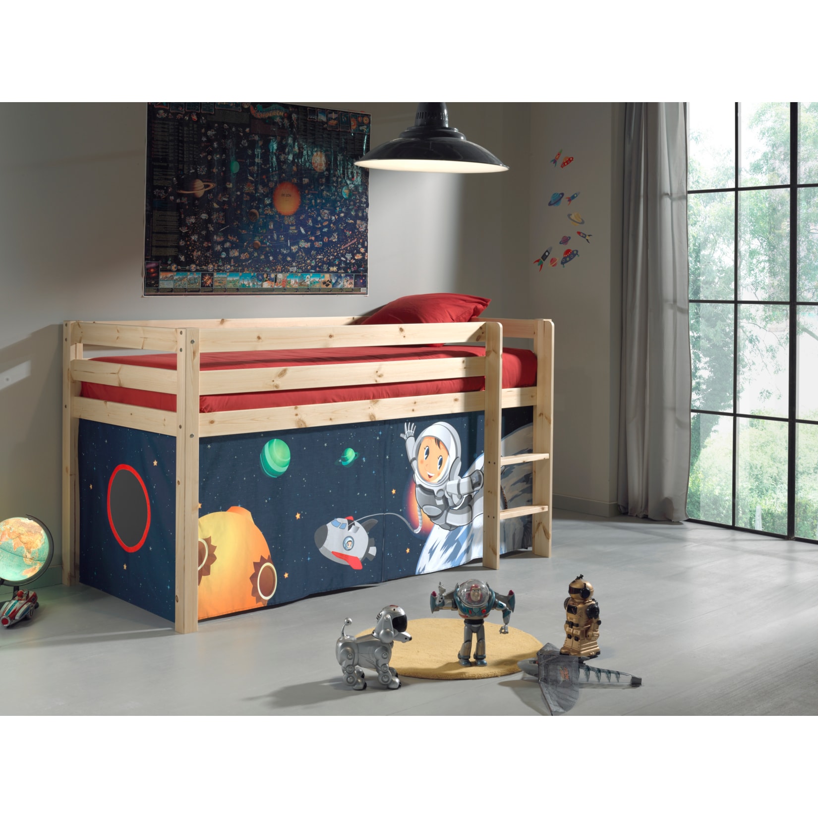 Vipack Furniture Spielbett Spaceman, natur 