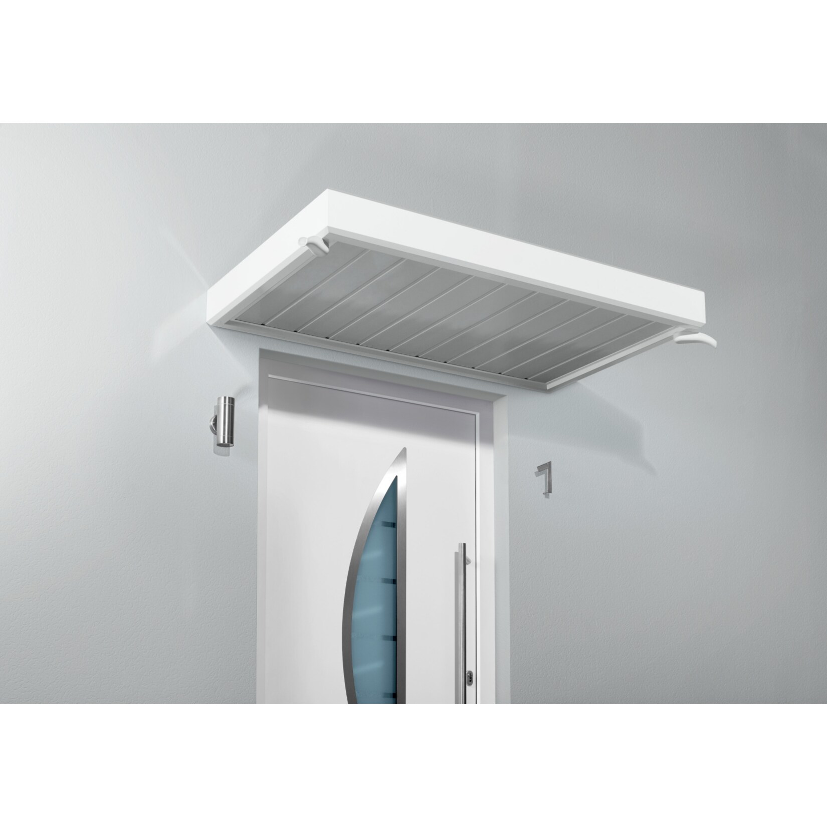 Gutta Typ NM Rechteckvordach, wei&szlig;, 150 x 90 cm 