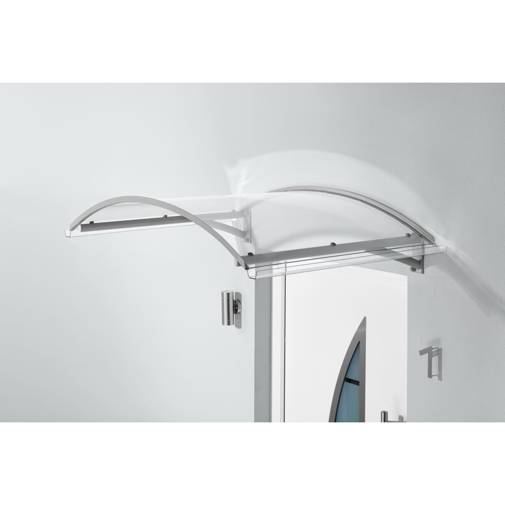 Gutta Typ BV Secco Bogenvordach, 150 x 90 cm, Edelstahl 