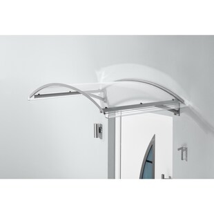 Gutta Typ BV Secco Bogenvordach, 150 x 90 cm, Edelstahl 