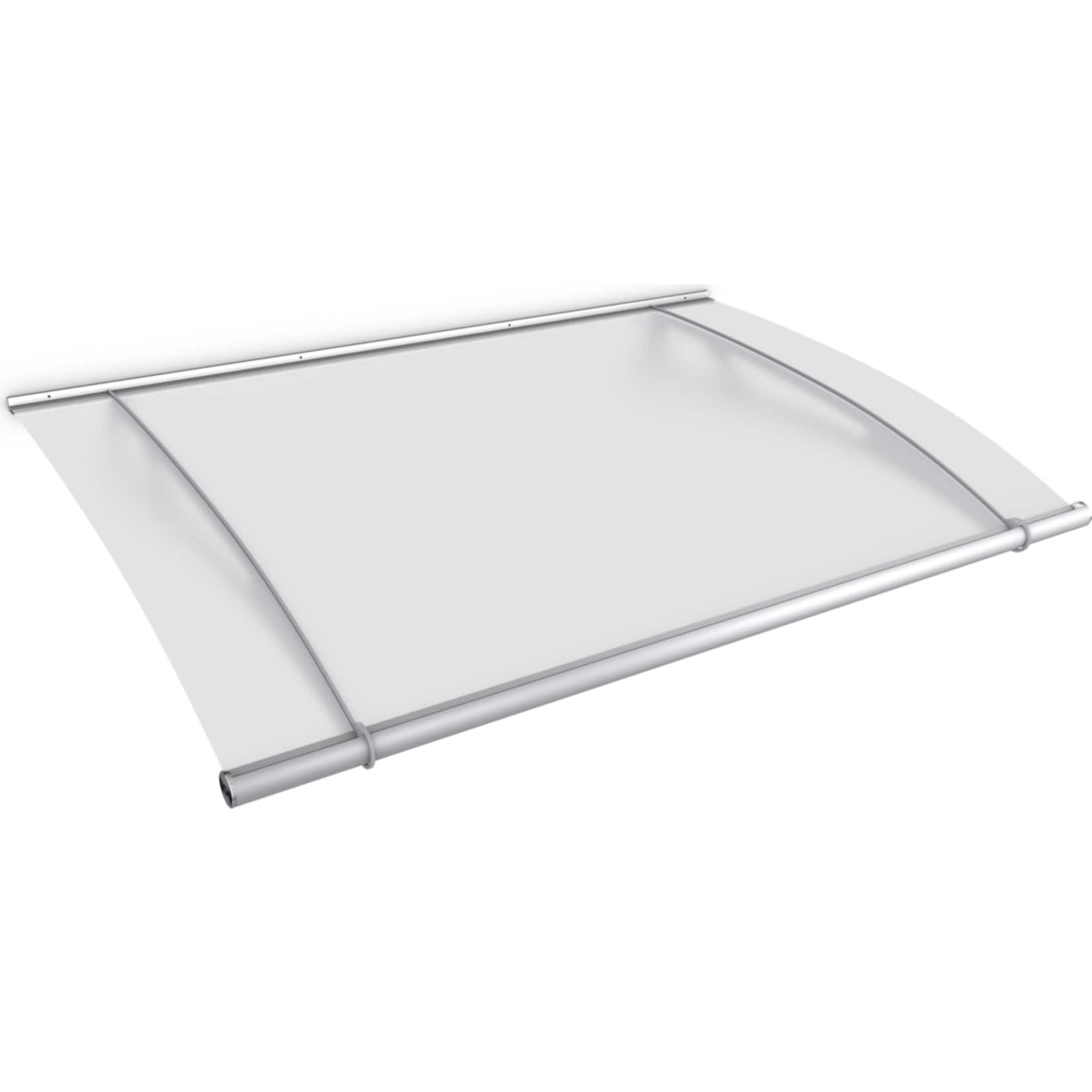 Gutta Typ XL Pultvordach Edelstahl, 205 x 142 cm, satiniert wei&szlig; 