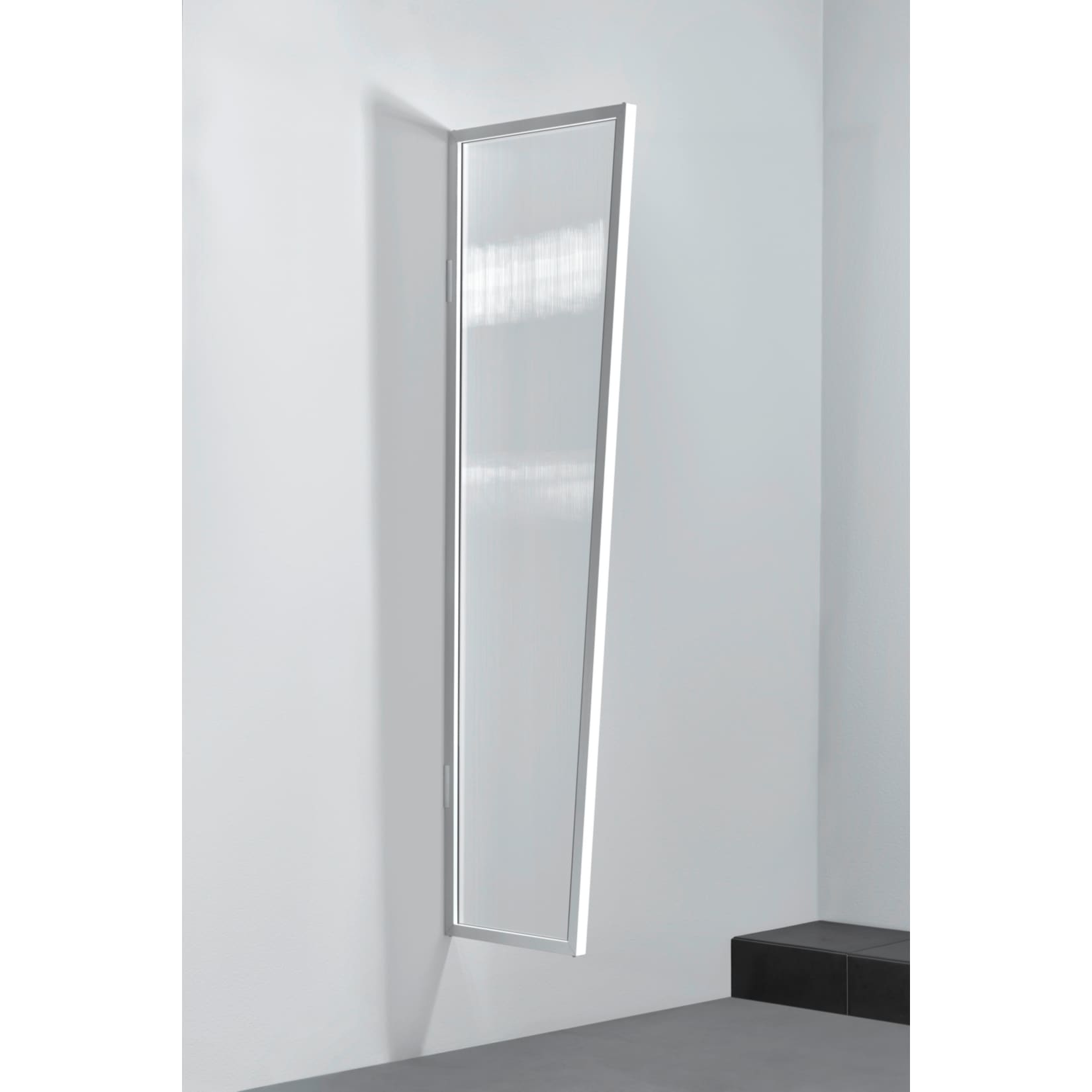 Gutta Typ B1/PC Vordach-Seitenteil klar, 200 x 60 cm, wei&szlig; 