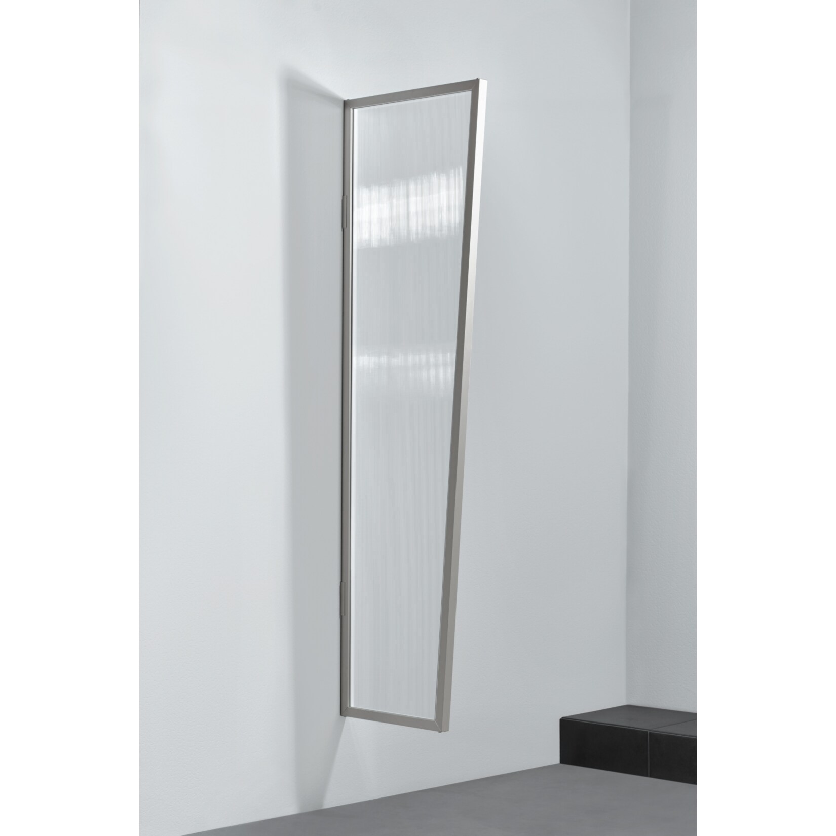 Gutta Typ B1/PC Vordach-Seitenteil klar, 200 x 60 cm, Edelstahl 