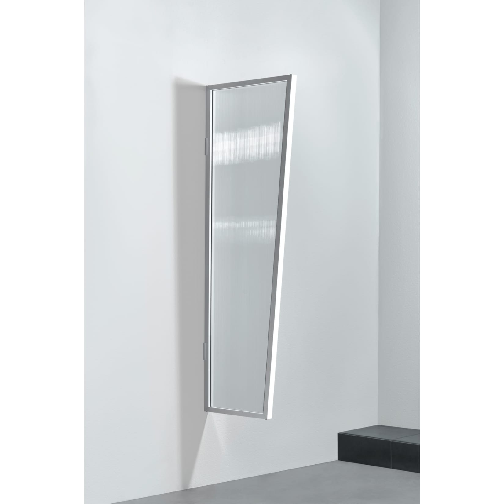 Gutta Typ B2/PC Vordach-Seitenteil klar, 175 x 60 cm, wei&szlig; 