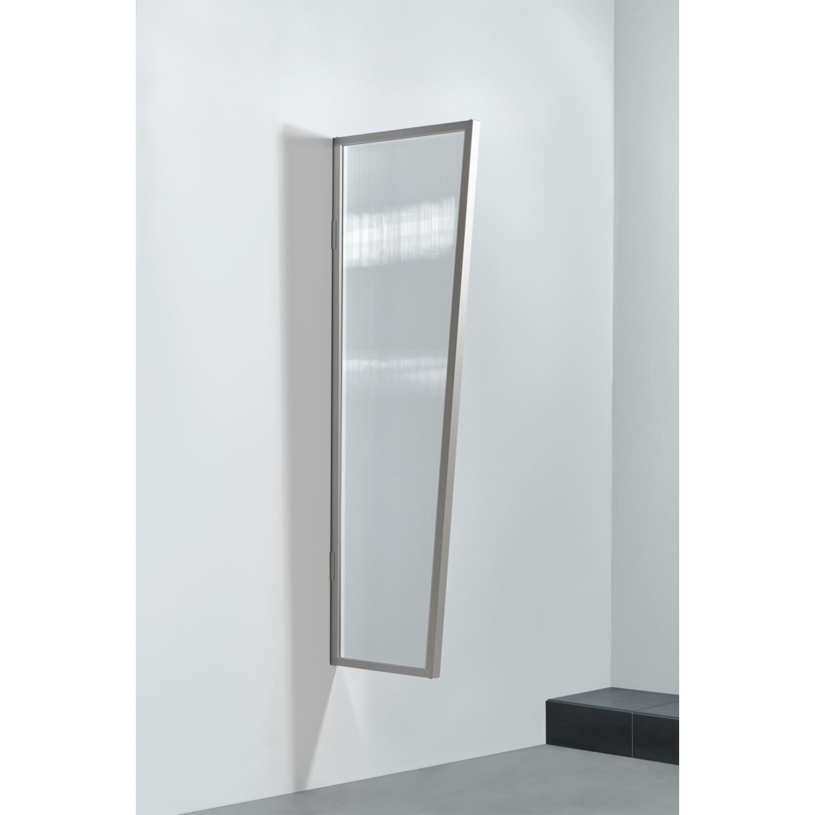 Gutta Typ B2/PC Vordach-Seitenteil klar, 175 x 60 cm, Edelstahl 