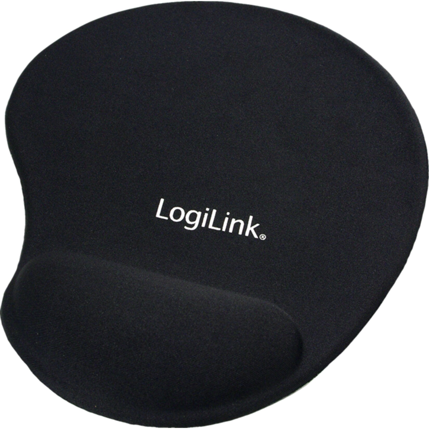LogiLink ID0027 Mauspad mit Silikon Gel Handballenauflage - schwarz 