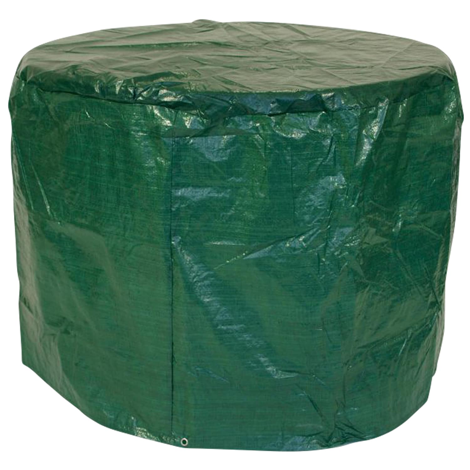 Abdeckhaube Tisch 100x70cm rund, PE dunkelgr&uuml;n 