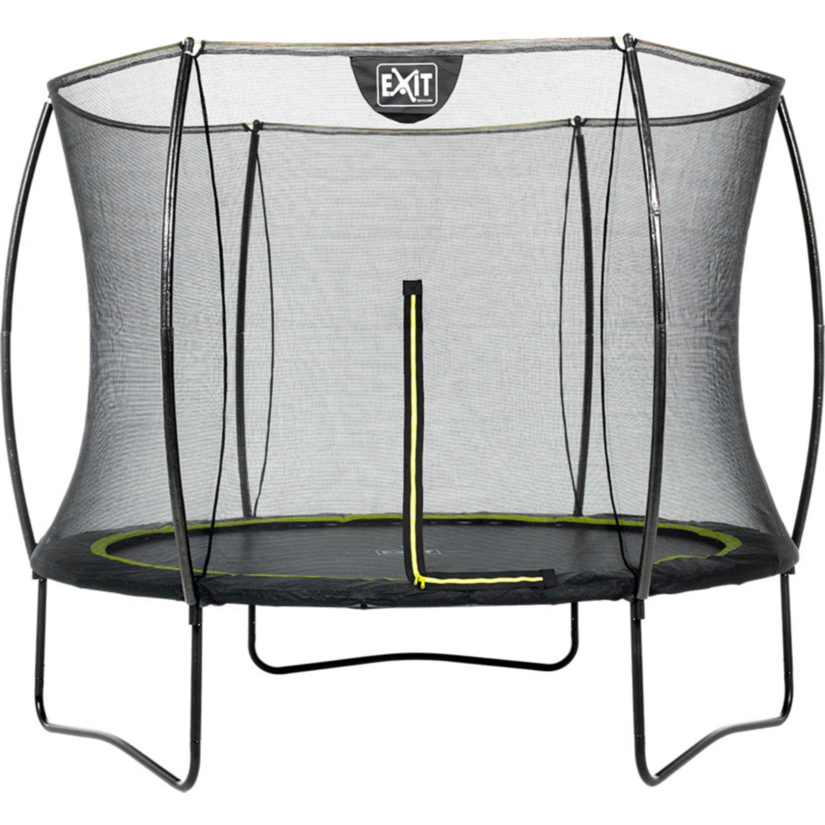 EXIT Silhouette Trampolin + Sicherheitsnetz 366 (12ft) Schwarz 