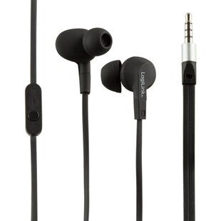 LogiLink HS0042 Wassergeschütztes (IPX6) Stereo In-Ear Headset - schwarz 