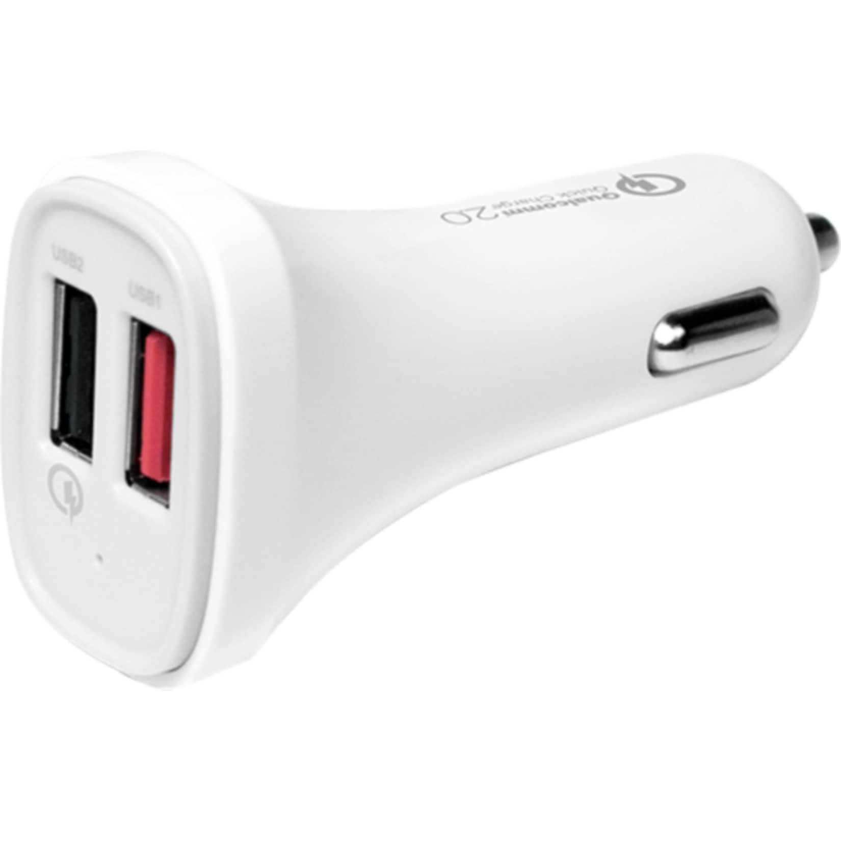 LogiLink PA0134 USB Kfz Netzteil, 2x USB-Port, Qualcomm Quick Charge + Smart IC, 18W 