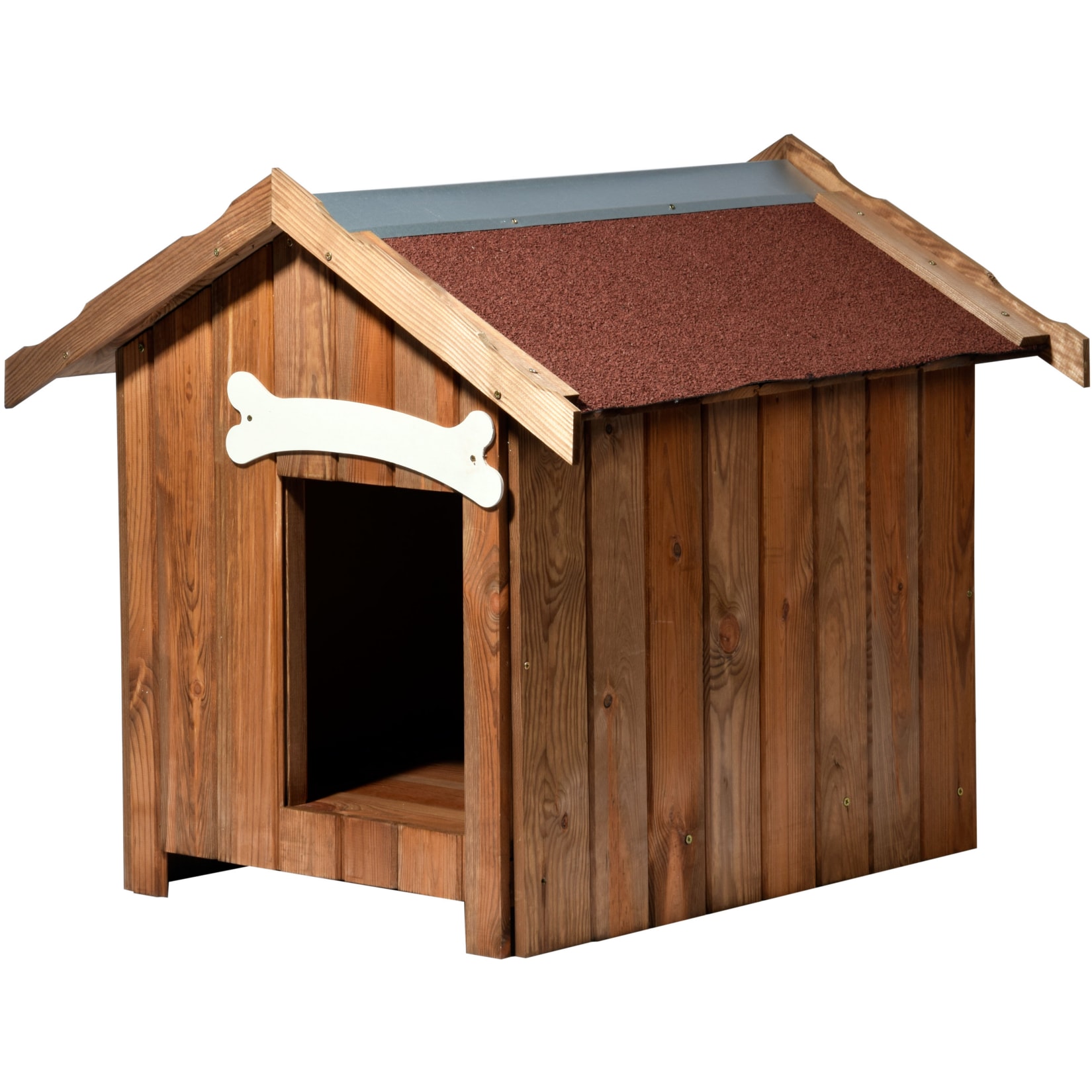 Dobar Isolierte Hundeh&uuml;tte mit Spitzdach 