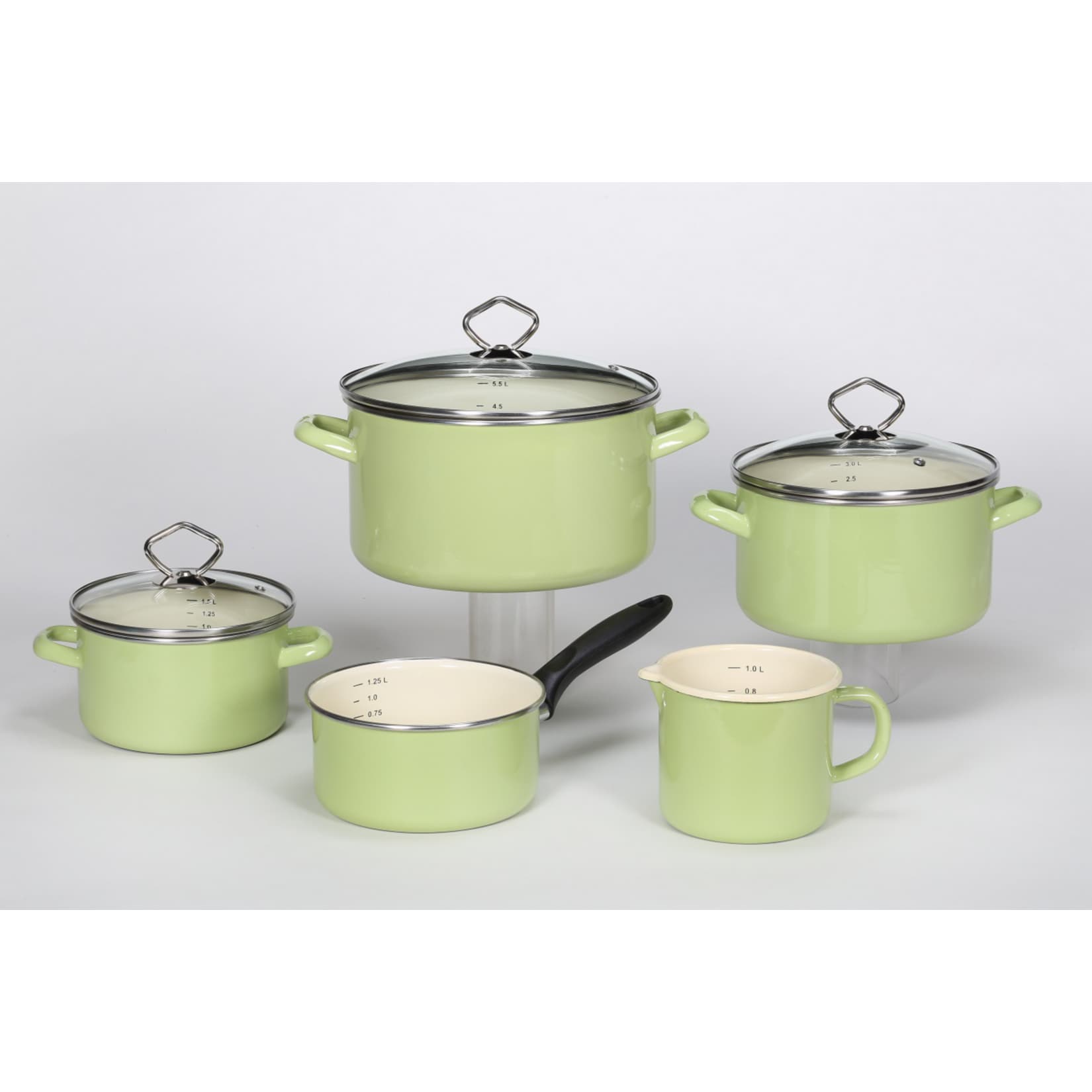 Emaille-Topfset JUIST 5tlg. 