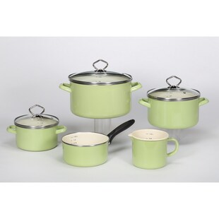 Emaille-Topfset JUIST 5tlg. 