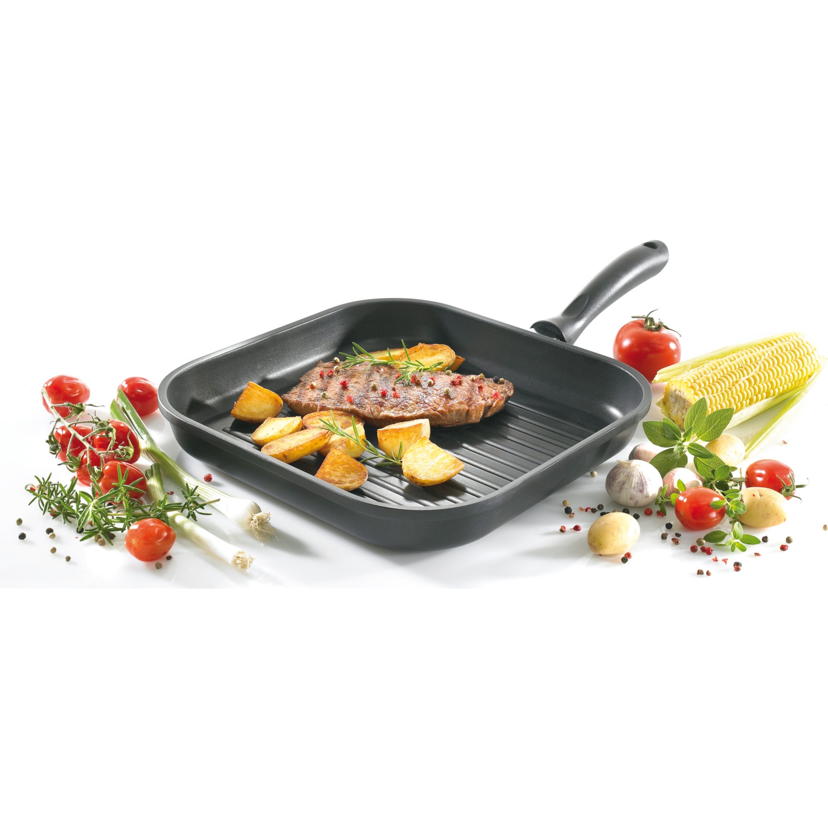 Aluguss-Steakpfanne LEIPZIG 28x28 cm 