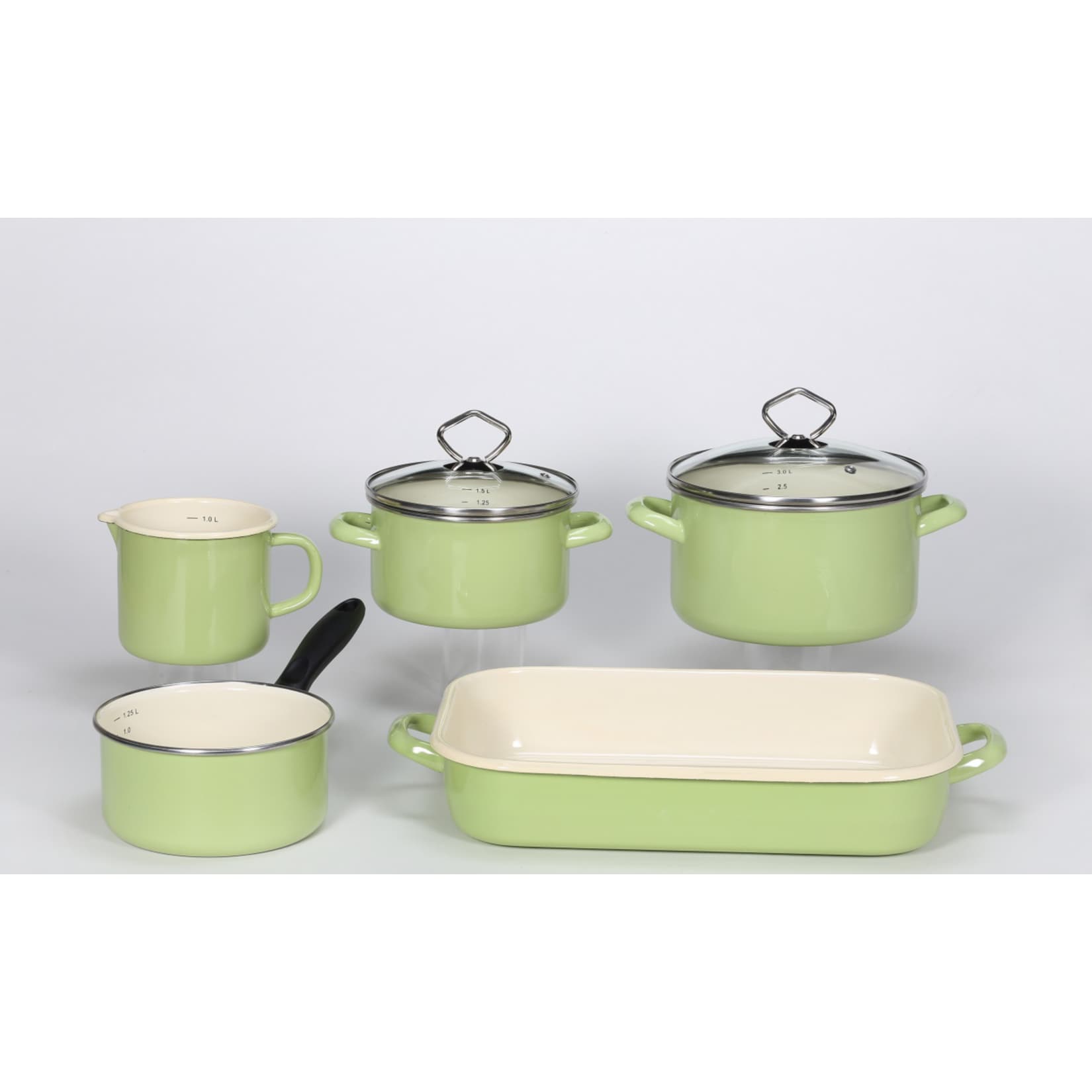 Emaille-Set Juist 5-teilig 