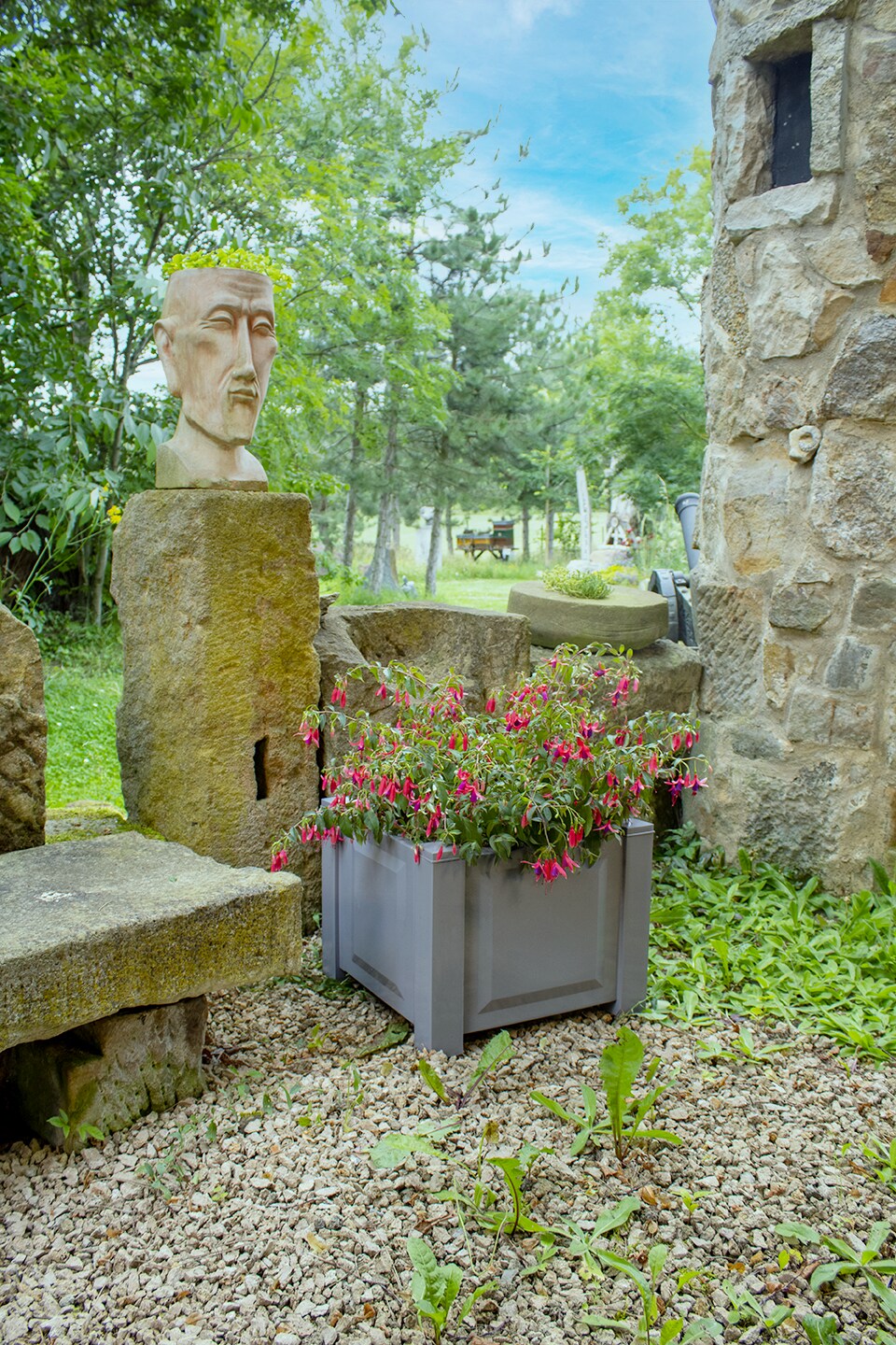 KHW Pflanzkübel Kunststoff, BxTxH: 43x43x34 cm