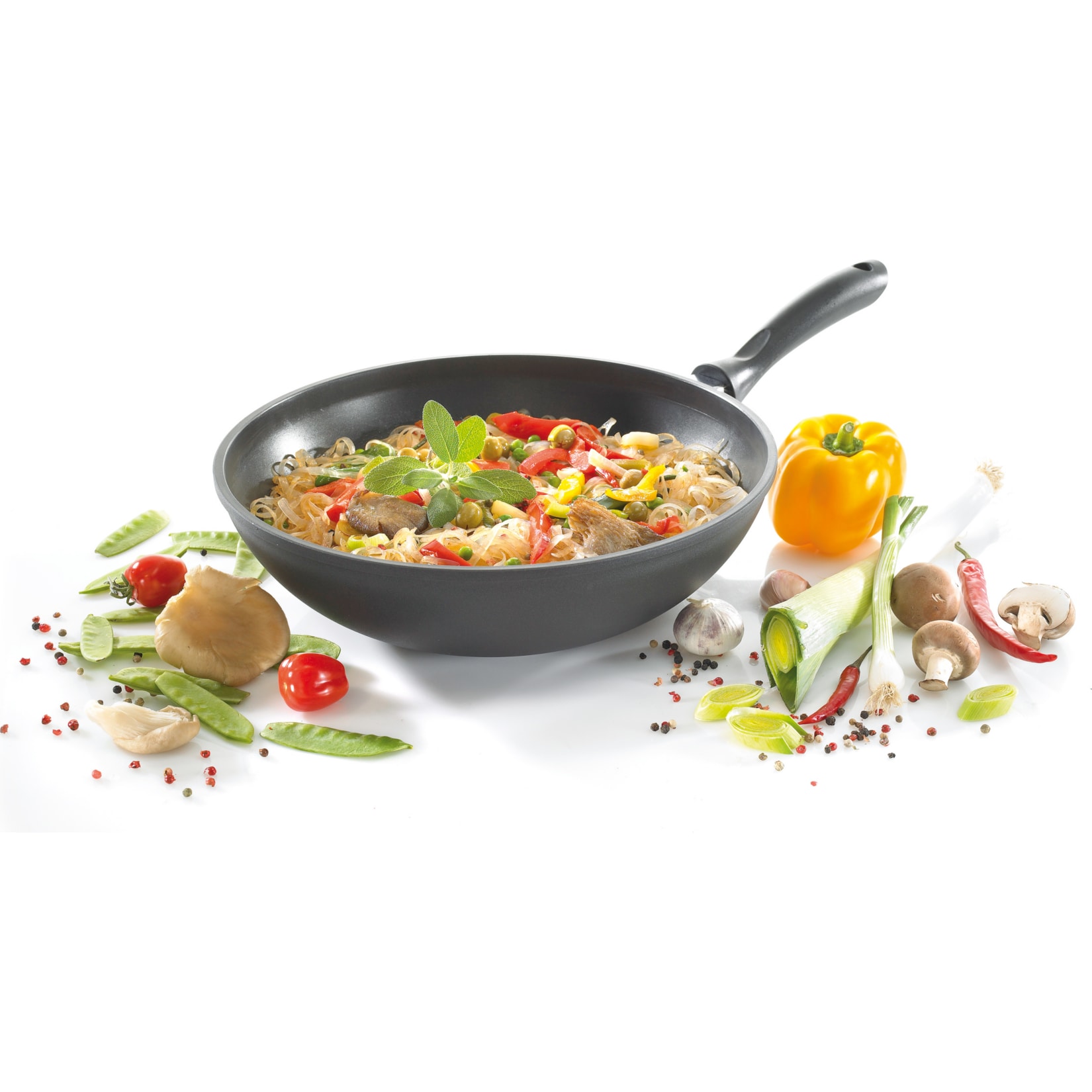 Aluguss-Wokpfanne LEIPZIG 30 cm 