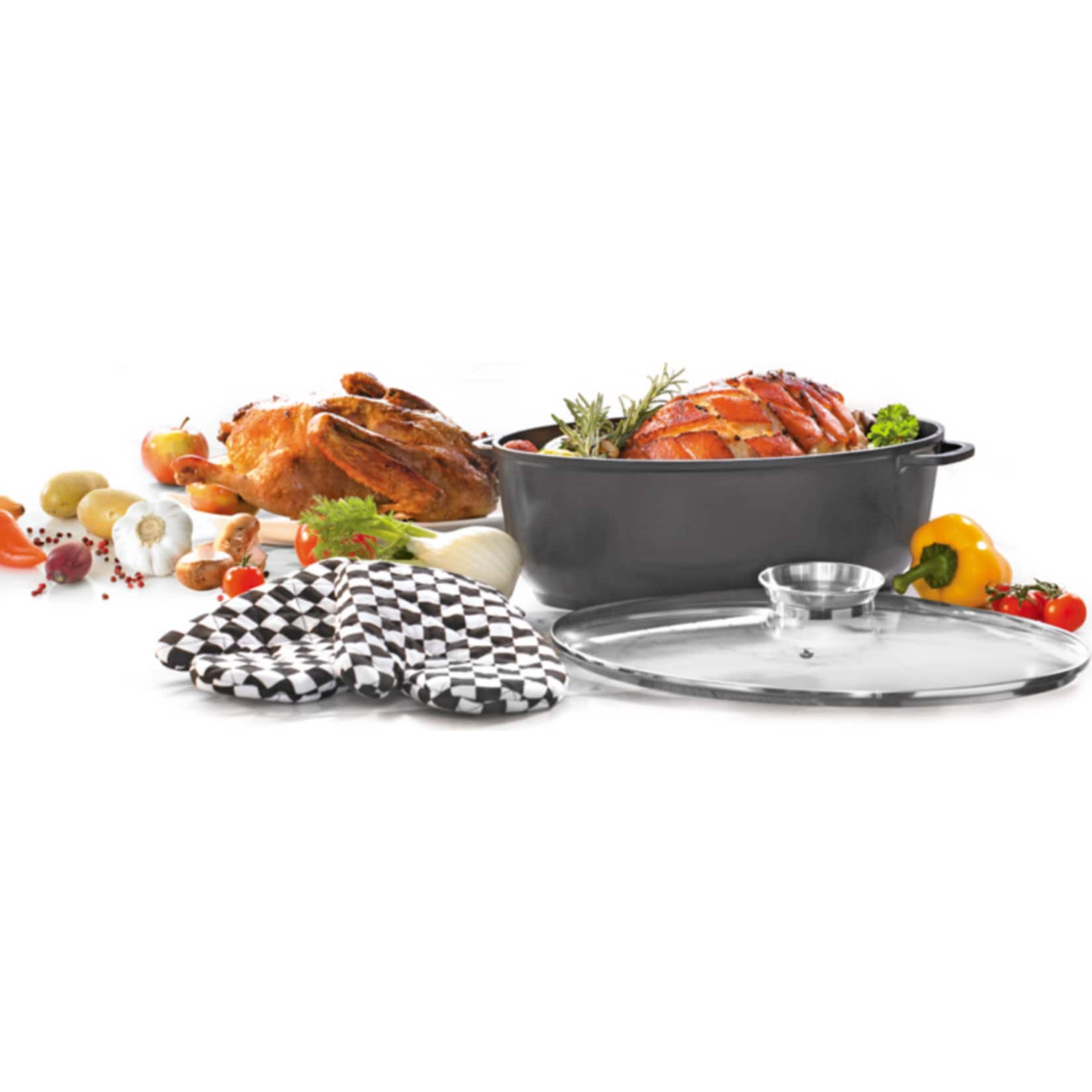 Gansbr&auml;ter 38x 26 cm Delta mit Aromaknopf 