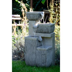 Dobar 96130e Design-Gartenbrunnen mit 4 Stufen 