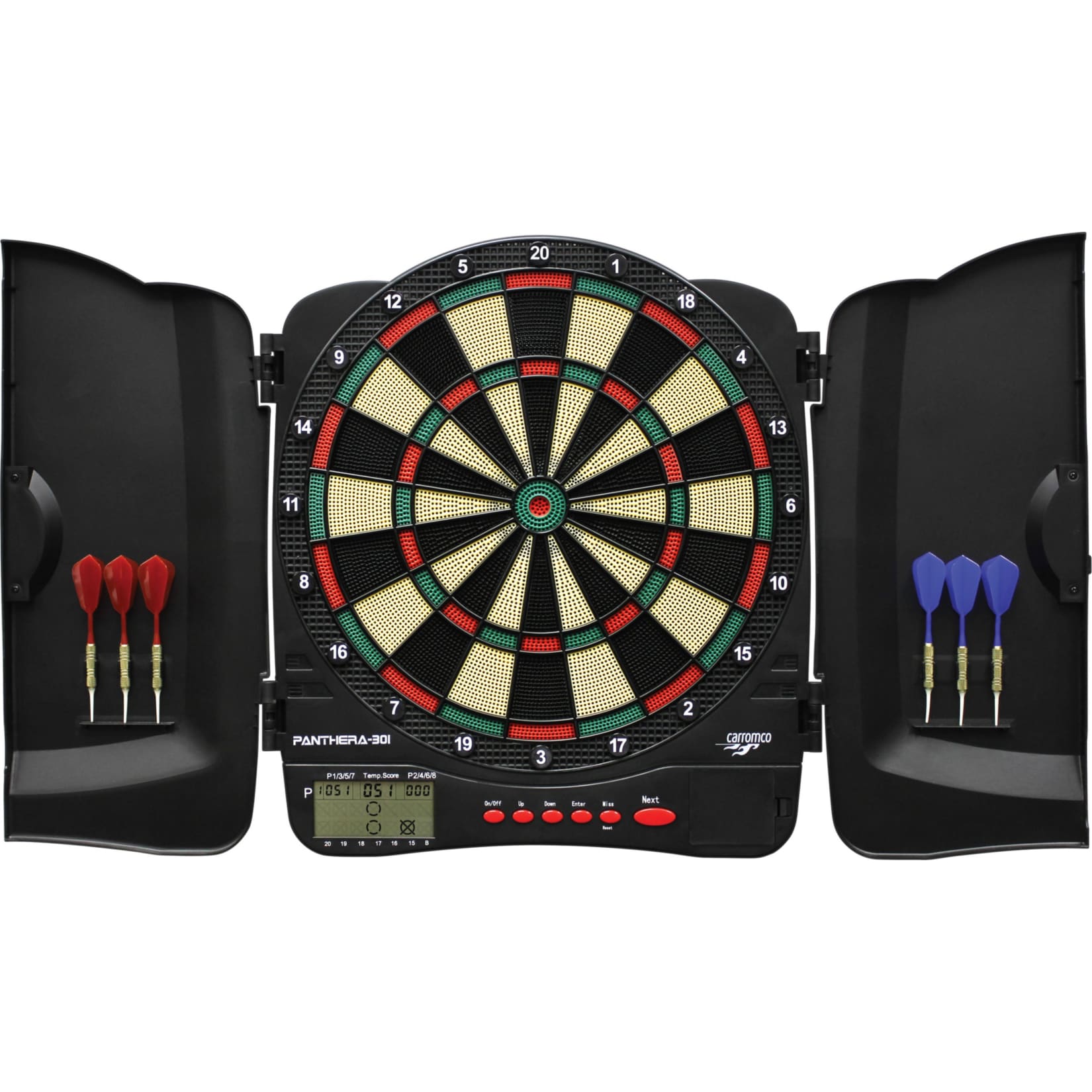 Carromco ELEKTRONIK DART KABINETT PANTHERA-301,  4-LOCH ABSTAND 