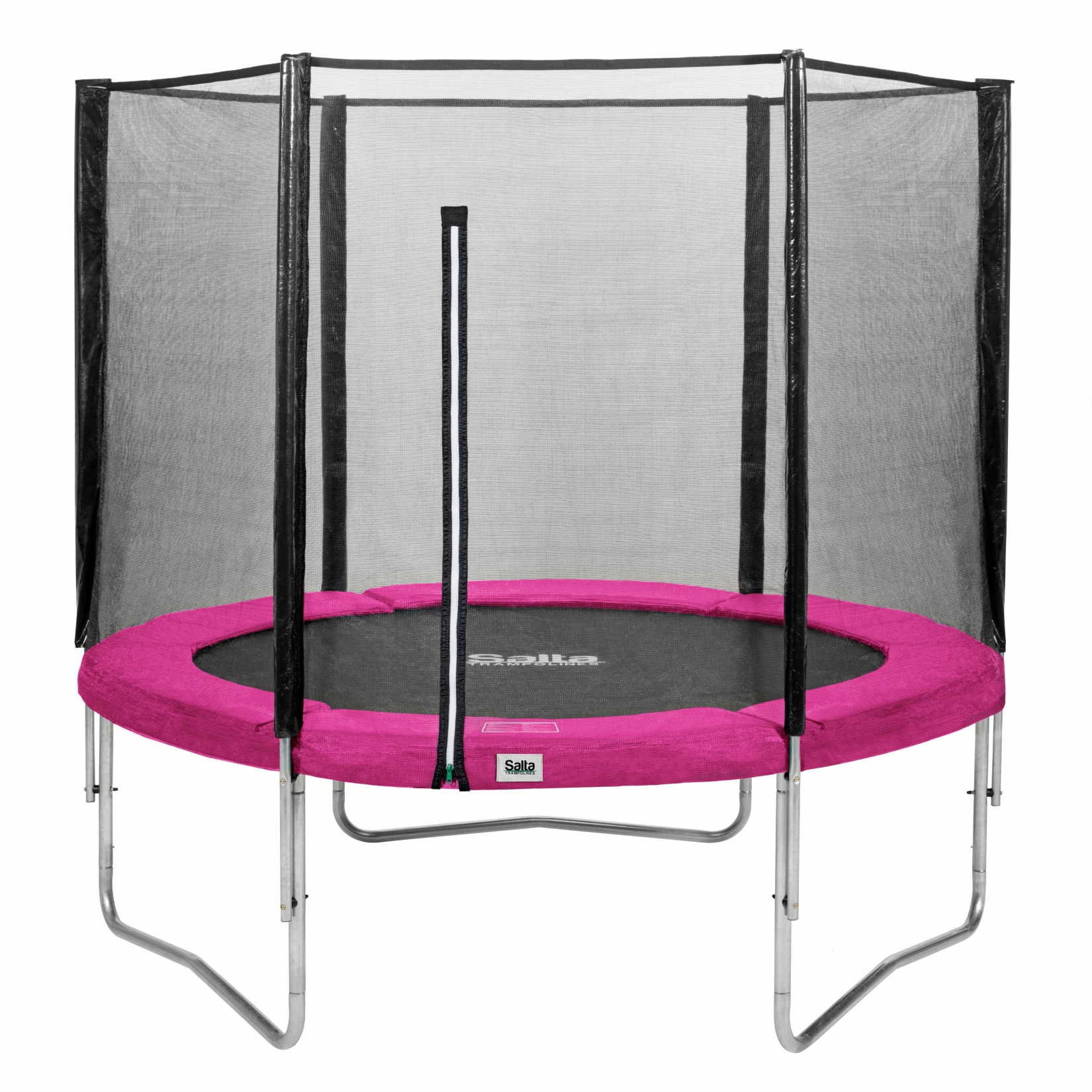 Salta Trampoline - Combo Set - &Oslash;183cm - Trampoline mit Sicherheitsnetz - Schutzrand Farbe: pink 