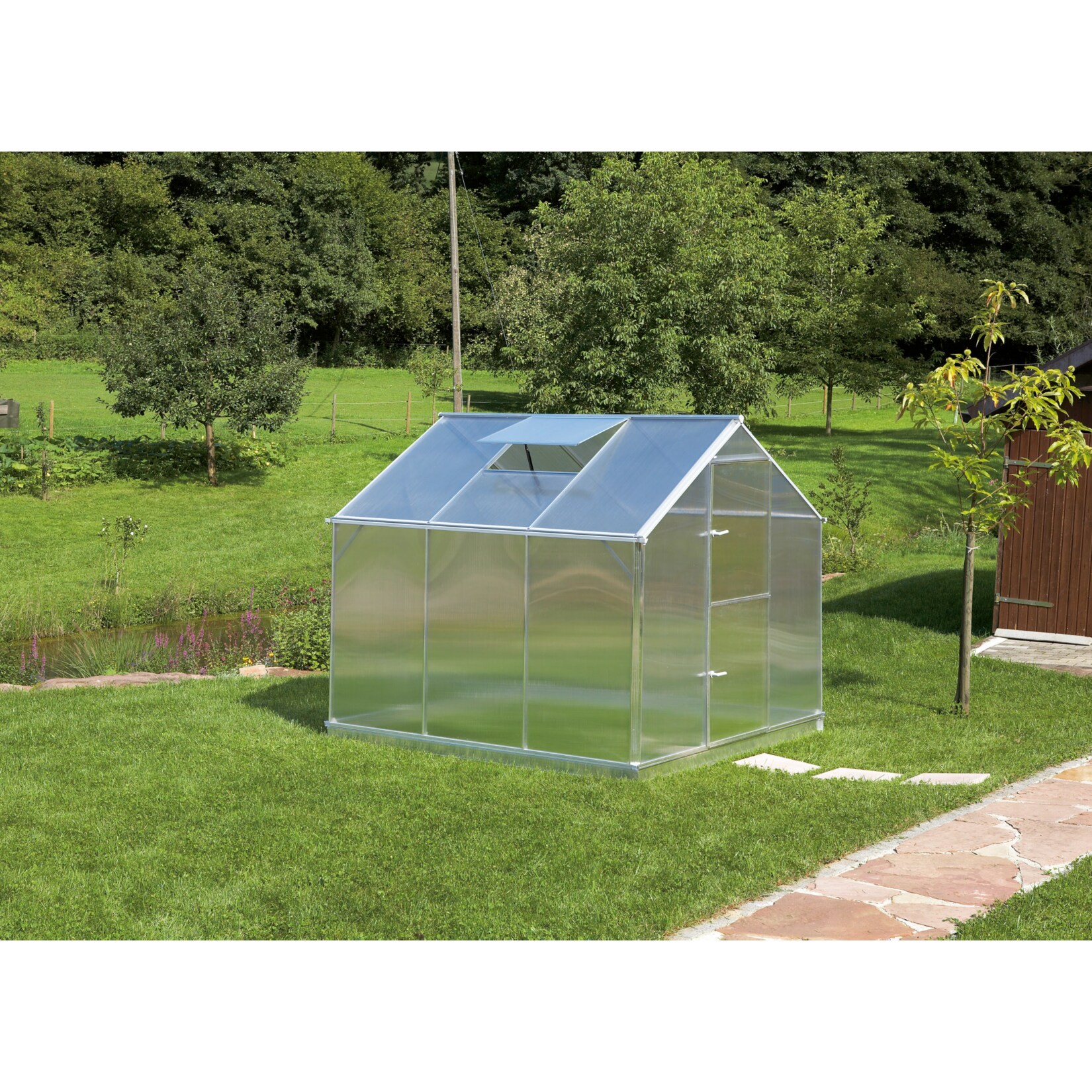 Gutta F3 Alu-Gew&auml;chshaus (1 Dachfenster) 