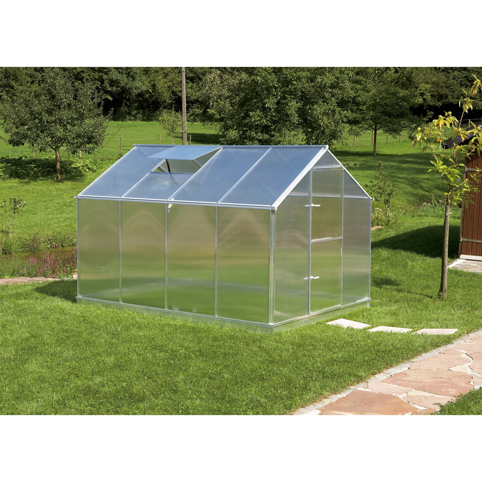 Gutta F4 Alu-Gew&auml;chshaus (1 Dachfenster) 