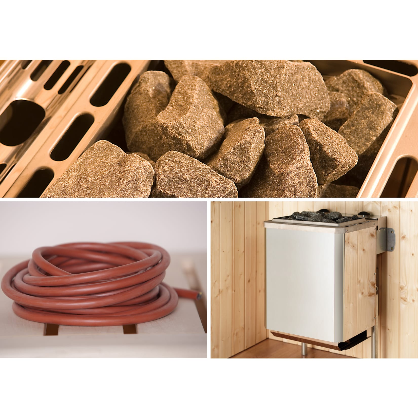 weka Saunaofenset 5,4 mit integrieter Steuerung und Anschlu&szlig;kabel 