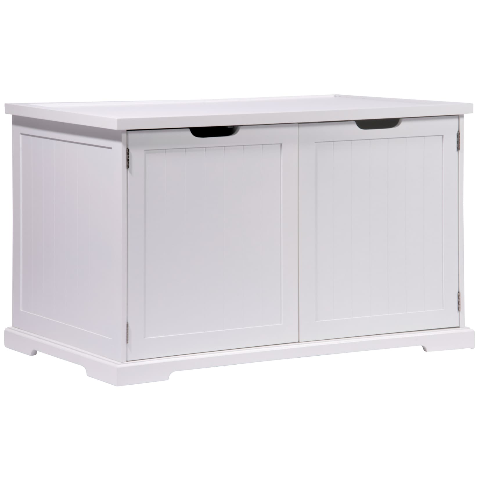 Dobar XL-Design-Katzenschrank wei&szlig; 