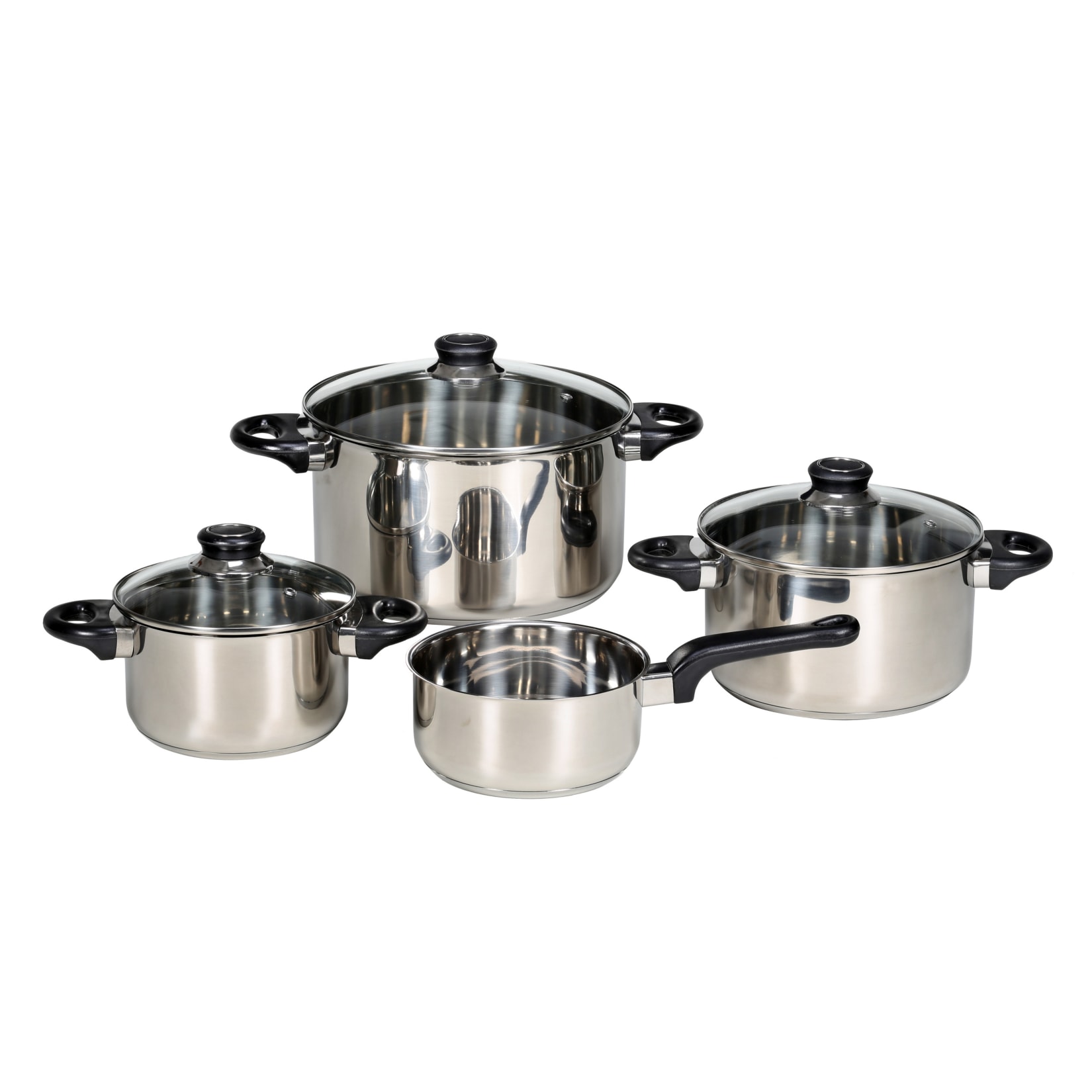 Edelstahl-Topfset Denver, 4-teilig 