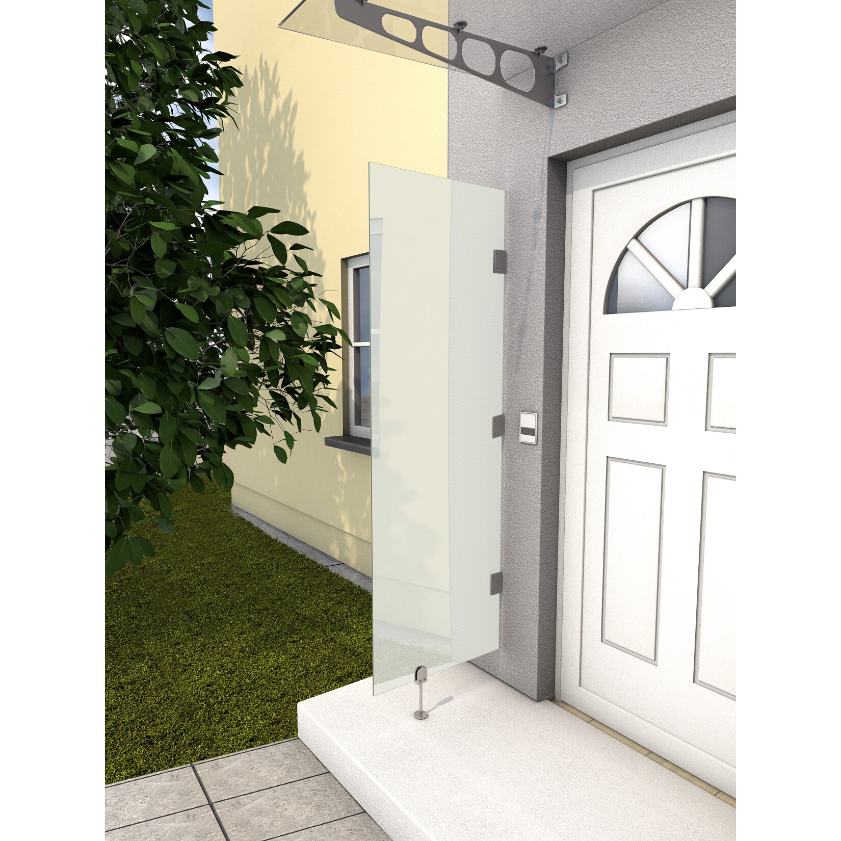 Gutta HD Seitenblende 6 mm ESG matt 