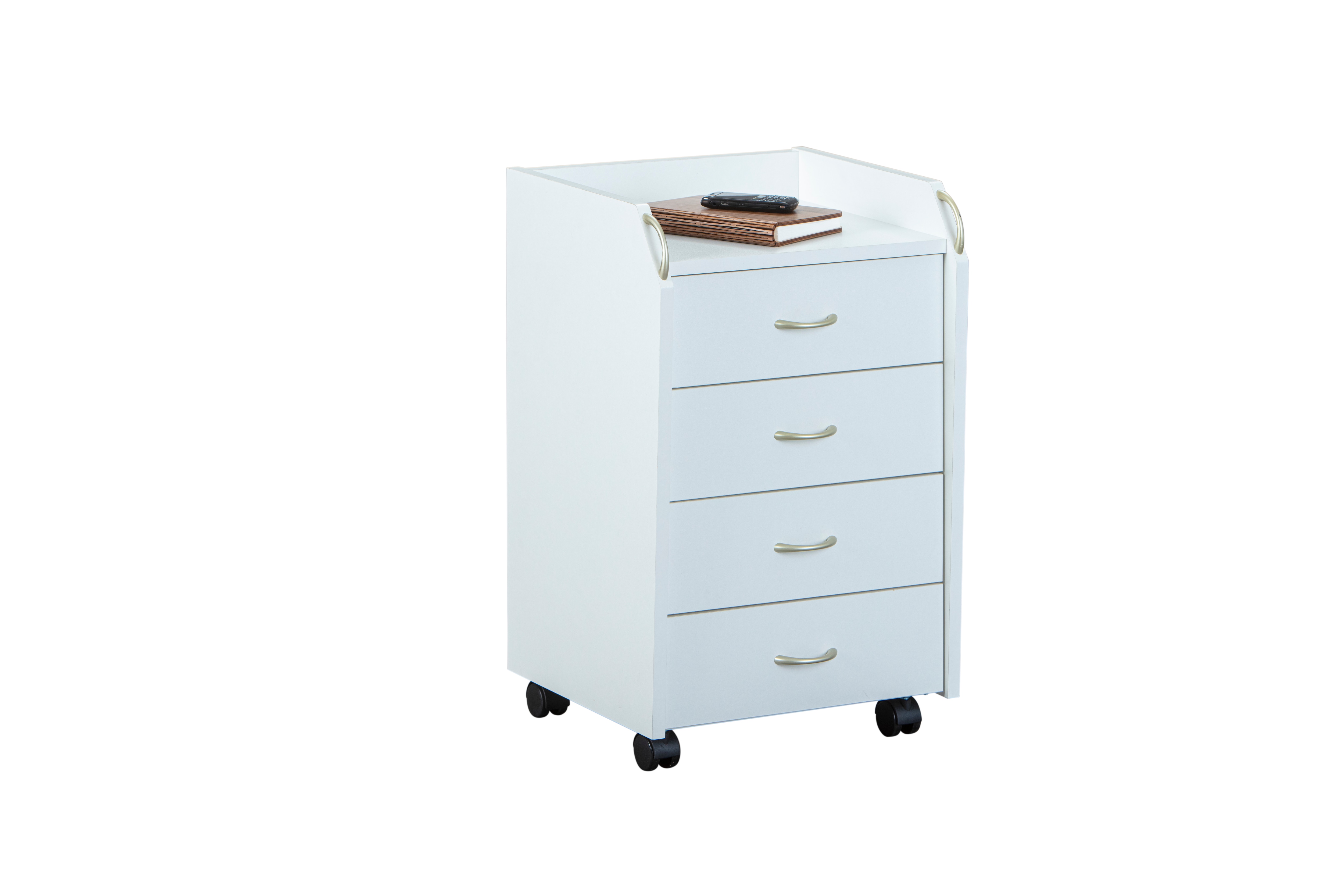 Inter Link Rollcontainer Pronti 4 Schubladen - versch. Farben - Weiss 