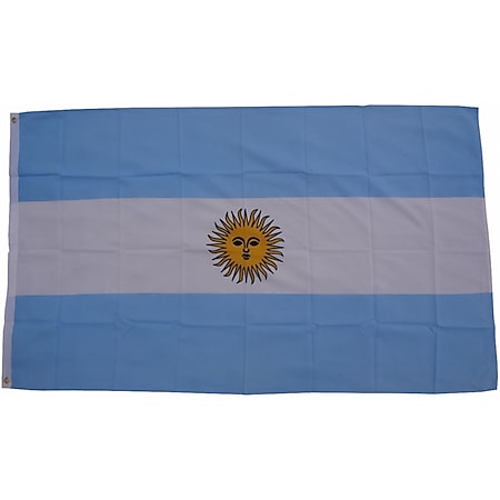 XXL Flagge Argentinien 250 x 150 cm Fahne mit 3 Ösen 100g/m² Stoffgewicht 