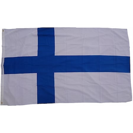 XXL Flagge Finnland 250 x 150 cm Fahne mit 3 Ösen 100g/m² Stoffgewicht 