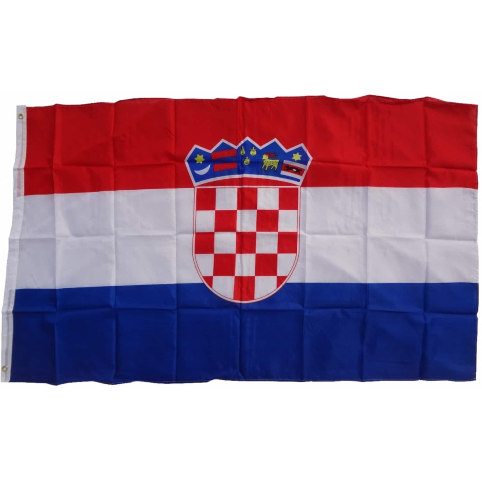 XXL Flagge Kroatien 250 x 150 cm Fahne mit 3 &Ouml;sen 100g/m&sup2; Stoffgewicht 