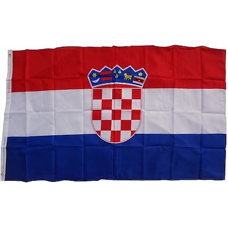 XXL Flagge Kroatien 250 x 150 cm Fahne mit 3 Ösen 100g/m² Stoffgewicht 