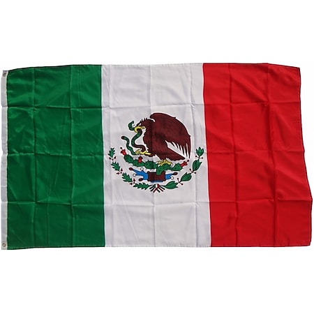 XXL Flagge Mexiko 250 x 150 cm Fahne mit 3 Ösen 100g/m² Stoffgewicht 