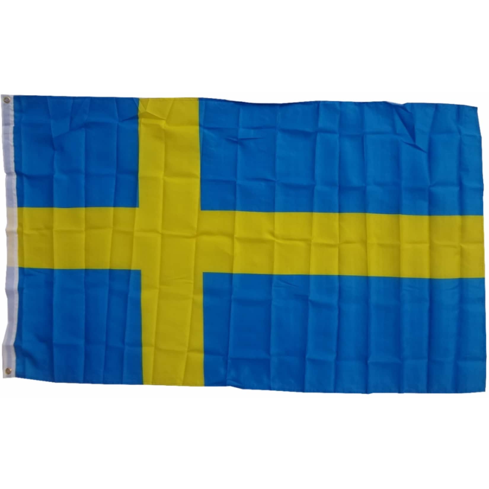 XXL Flagge Schweden 250 x 150 cm Fahne mit 3 &Ouml;sen 100g/m&sup2; Stoffgewicht 