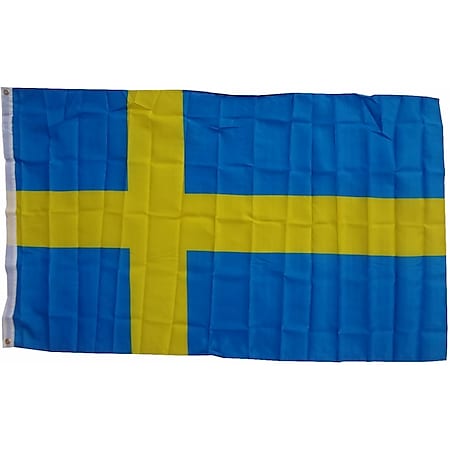 XXL Flagge Schweden 250 x 150 cm Fahne mit 3 Ösen 100g/m² Stoffgewicht 