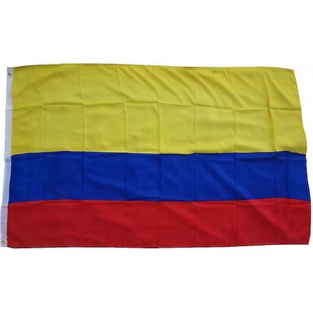 XXL Flagge Kolumbien 250 x 150 cm Fahne mit 3 Ösen 100g/m² Stoffgewicht 