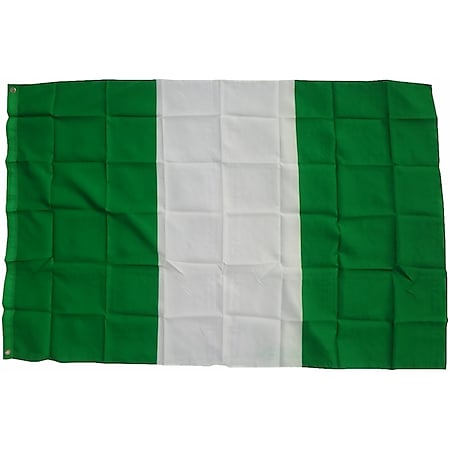 XXL Flagge Nigeria 250 x 150 cm Fahne mit 3 Ösen 100g/m² Stoffgewicht 