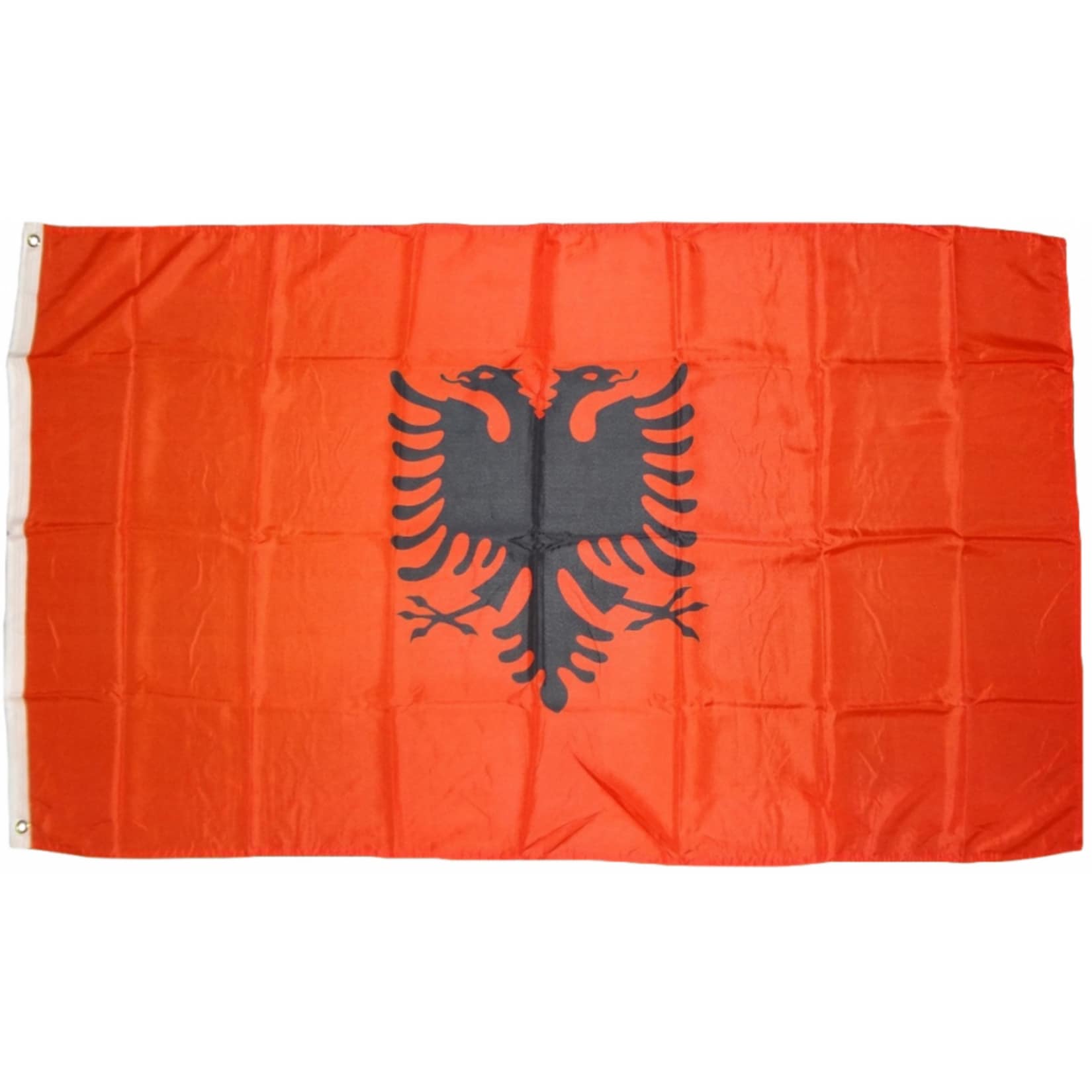 XXL Flagge Albanien 250 x 150 cm Fahne mit 3 &Ouml;sen 100g/m&sup2; Stoffgewicht 