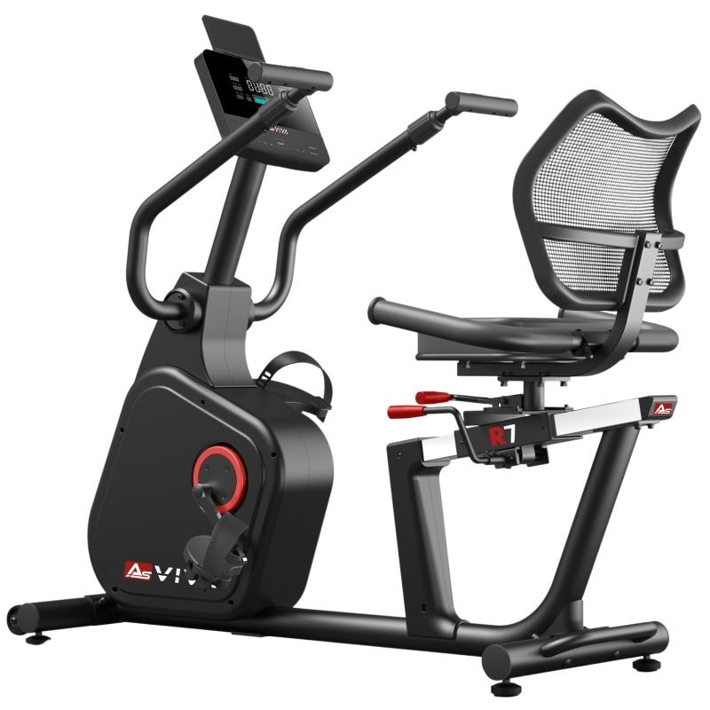 AsViva Liegeergometer Bluetooth Recumbent Bike R7 