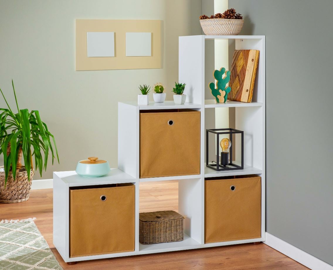 Inter Link Raumteiler B&uuml;cherregal Cadore - 6 F&auml;cher 