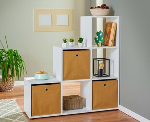 Inter Link Raumteiler Bücherregal Cadore - 6 Fächer 