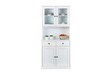 Inter Link FSC Buffet Buffetschrank Westerland - Kiefer Massivholz - 4 Türen, 2 Schubladen - Weiss lackiert