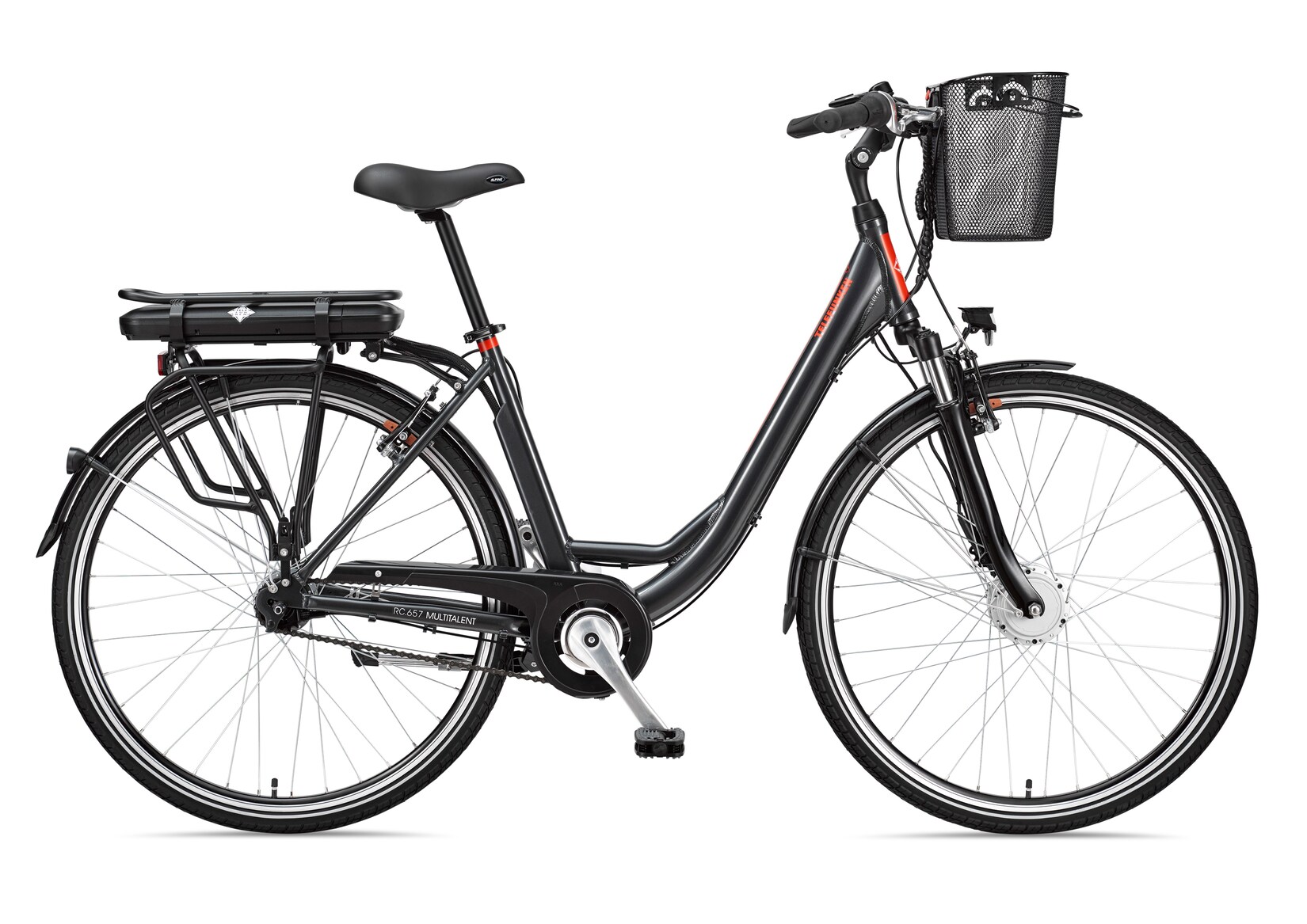 Telefunken RC657 Multitalent Alu-E-Bike City 28" 7-Gang Shimano Nexus anthrazit