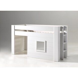 Vipack halbhohes Bett Noah inkl. Vorhang-Set, 90 x 200 cm 